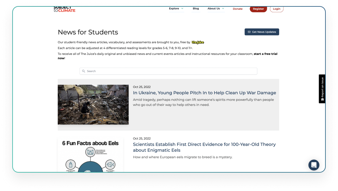 news for students